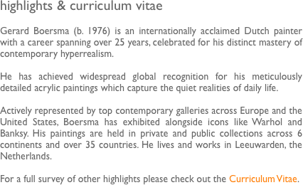 highlights & curriculum vitae