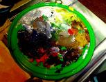 pallette of artist painter gerard boersma, old lid of latex paint