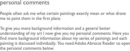 personal comments